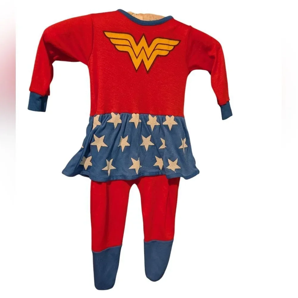 DC Comics 80s Vintage‎ Infant Wonder Woman Pajama Costume Cape